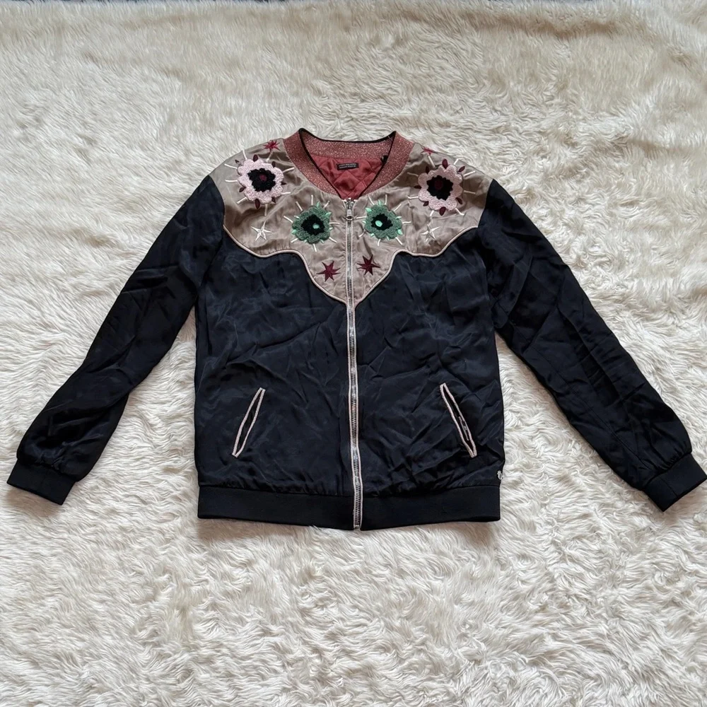 Scotch & Soda Maison Scotch Reversible Club Jacket - Size Small Petite - Picture 3 of 7